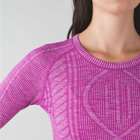 Lululemon Rest Less Pullover Heathered Ultra Violet Size 10 - Picture 4 of 9